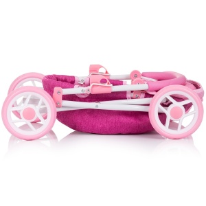 Carucior pentru papusi Chipolino Daisy pink linen - Img 3