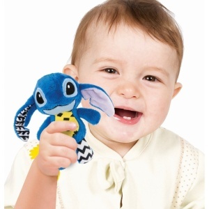 Clementoni - Jucarie senzoriala plus Disney Stitch cu zornaitoare pentru dezvoltarea simturilor - Img 3