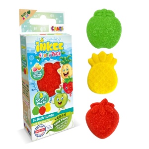 Craze - Bombe de baie Inkee 3 buc asortate in forma de fructe - Img 2