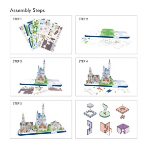 Cubic Fun - Puzzle 3D Bavaria 178 Piese - Img 5