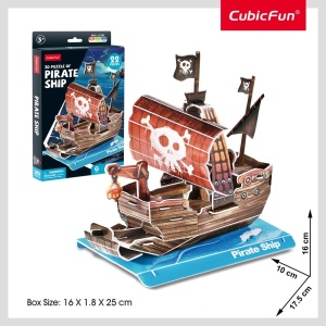 Cubic Fun - Puzzle 3D nava pirati 22 piese - Img 3