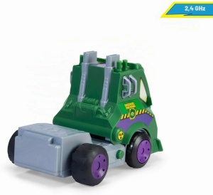Dickie Toys Marvel Razbunatorii Masina Rc Cu Telecomanda 2.4Ghz Hulk Smash Cu Sunete Scara 1 La 24 - Img 5