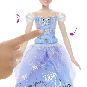 Disney Princess Papusa Cenusareasa Interactiva Cu Rochie Luminoasa - Img 4