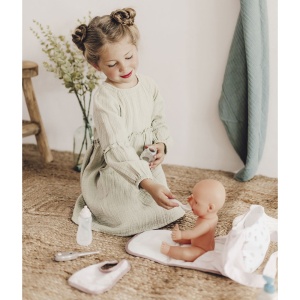 Gentuta de infasat pentru papusa Smoby Baby Nurse Changing Bag crem cu accesorii - Img 7