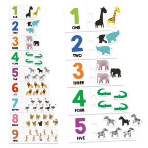 Headu - Montessori cartonase tactile cu numere si animale - Img 2