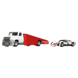 Hot Wheels Transportator Carry On Cu Masinuta Porsche Carrera 906 Scara 1:64 - Img 2