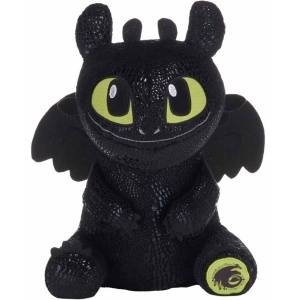 Jucarie din plus Toothless negru asezat, Dragons, 25 cm