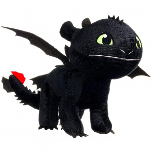 Jucarie din plus Toothless negru, Dragons, 40 cm - Img 1