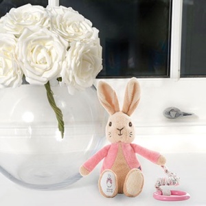 Jucarie zornaitoare din plus Flopsy, Peter Rabbit, 16 cm - Img 2