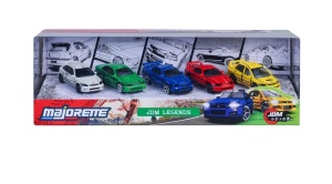 Majorette Set 5 Masinute Metalice Jdm Legends Premium Anime Scara 1 La 64