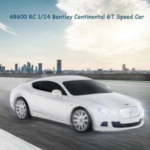 Masina Cu Telecomanda Bentley Continental Gt Alb Cu Scara 1 La 24 - Img 7