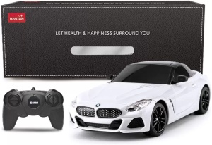 Masina Cu Telecomanda Bmw Z4 Alba Scara 1 La 24