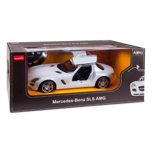 Masina Cu Telecomanda Mercedes-Benz Sls Alb Scara 1 La 14 - Img 2
