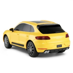 Masina Cu Telecomanda Porsche Macan Turbo Galben Cu Scara 1 La 24 - Img 4