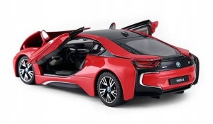 Masinuta Metalica Bmw I8 Rosu Scara 1 La 24 - Img 3