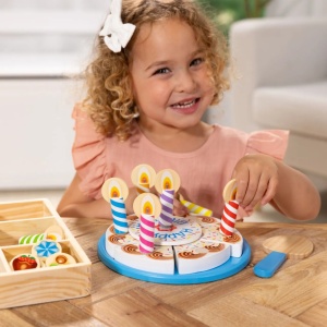 Melissa And Doug Set De Joaca Din Lemn Tort Aniversar - Img 2