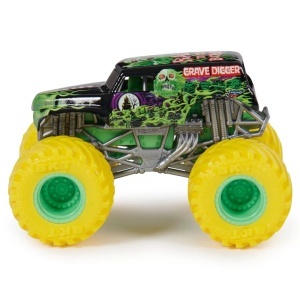 Monster Jam Set 2 Masinute Metalice Grave Digger Si Max-D Scara 1:64 - Img 4