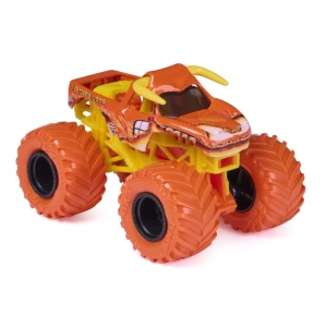 Monster Jam Speed Shred Masinuta Metalica El Toro Loco Scara 1 La 64 - Img 2