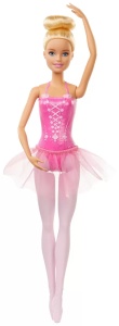 Papusa Barbie Balerina Blonda Cu Costum Roz - Img 2