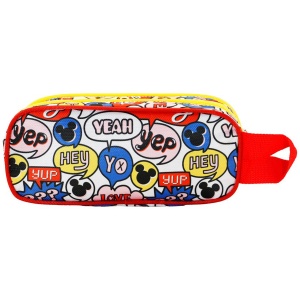 Penar 3D Mickey Mouse Yeah cu 2 compartimente, 22x9.5x8 cm - Img 3