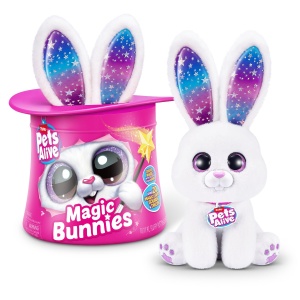 Pets Alive - Jucarie de plus interactiva cu accesorii surpriza, Iepurasul Magician - Img 5
