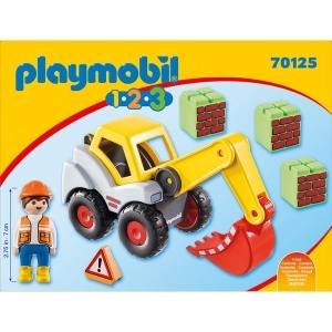 Playmobil - 1.2.3 Excavator Cu Brat Mobil - Img 2