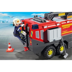Playmobil - Autospeciala de pompieri pentru aeroport cu lumini si sunete - Img 4