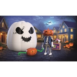Playmobil - Dovleac de Halloween si Figurina cu cap de dovleac - Img 3