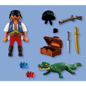 Playmobil - Figurina pirat si caiman - Img 4