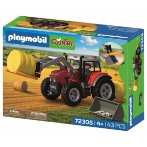 Playmobil - Jucarie de rol Tractor cu baloti de fan - Img 4