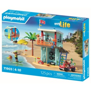 Playmobil - Jucarie de rol Turnul salvamarului si vehicul de plaja - Img 3