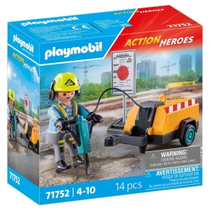 Playmobil - Muncitor cu ciocan demolator Playmobil - Img 2