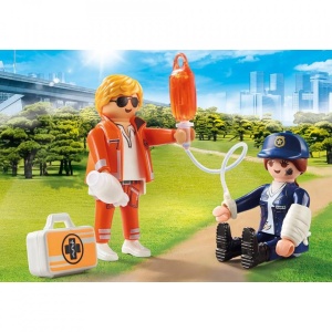 Playmobil - Set 2 Figurine - Doctor Si Politist - Img 2