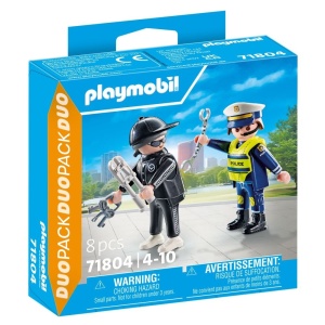 Playmobil - Set 2 figurine Politist si hot - Img 2