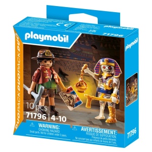 Playmobil - Set 2 figurine Vanator de comori si mumie - Img 3