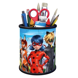 Puzzle 3D suport pixuri Miraculous 54 piese - Img 2