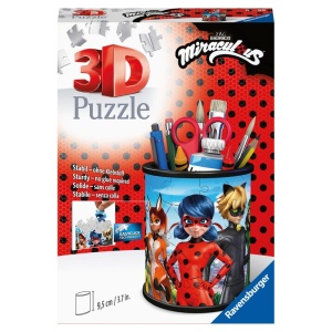 Puzzle 3D suport pixuri Miraculous 54 piese - Img 4