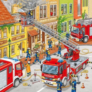 Puzzle Brigada De Pompieri, 3X49 Piese - Img 2