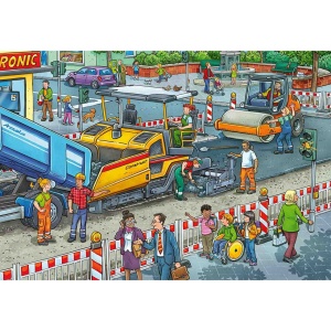 Puzzle Constructia Strazii, 2X12 Piese - Img 2