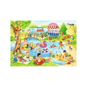 Puzzle Distractie La Lac, 2X24 Piese - Img 2