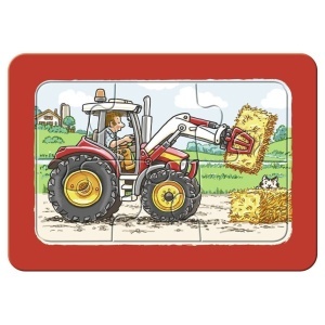 Puzzle Excavator, Tractor Si Basculanta, 3X6 Piese - Img 3