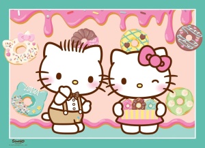 Puzzle Hello Kitty Bumper Pack 4X100 - Img 3