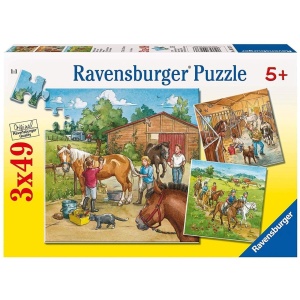 Puzzle Lumea Cailor , 3X49 Piese