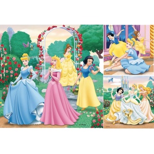 Puzzle Printesele Disney, 3X49 Piese - Img 2