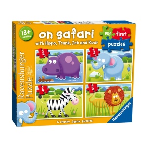 Puzzle Safari, 2/3/4/5 Piese