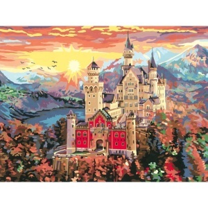 Ravensburger - CreArt pictura pe numere pentru adulti castel de basm - Img 3