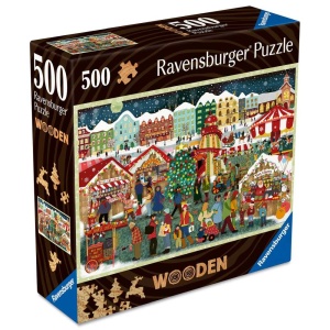 Ravensburger - Puzzle din lemn targ de Craciun 500 piese - Img 2