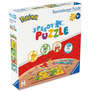 Ravensburger - Puzzle interactiv cu buton sonor pentru testarea rapiditatii Pokemon 4x35 piese - Img 2
