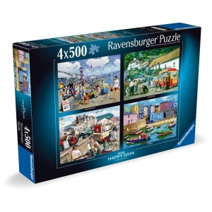 Ravensburger - Puzzle vacante placute si vesele 4x500 piese - Img 2