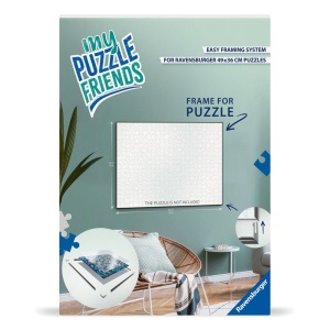 Ravensburger - Rama alba pentru puzzle de 500 de piese 49 x 36 cm - Img 1